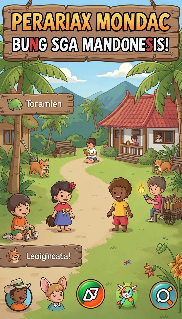Halaman panduan instal yang membantu pengguna baru.